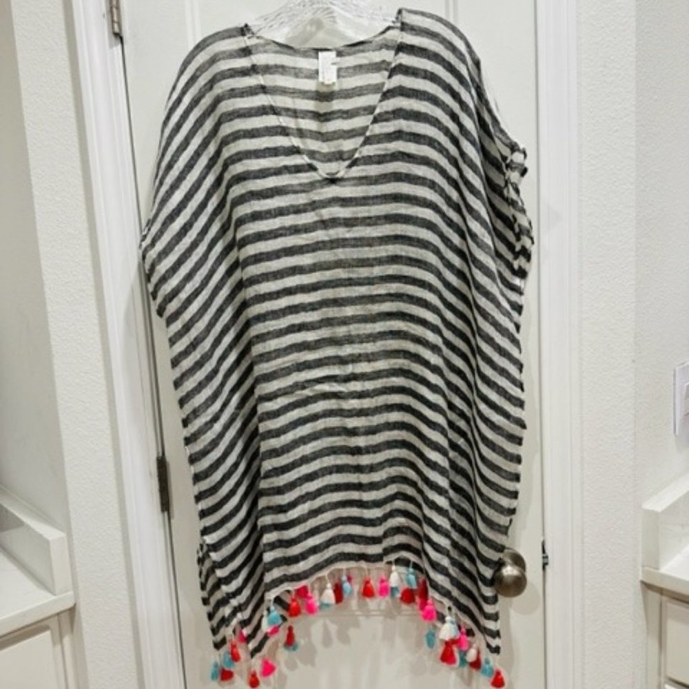 Sea Folly Linen Cover-up O/S